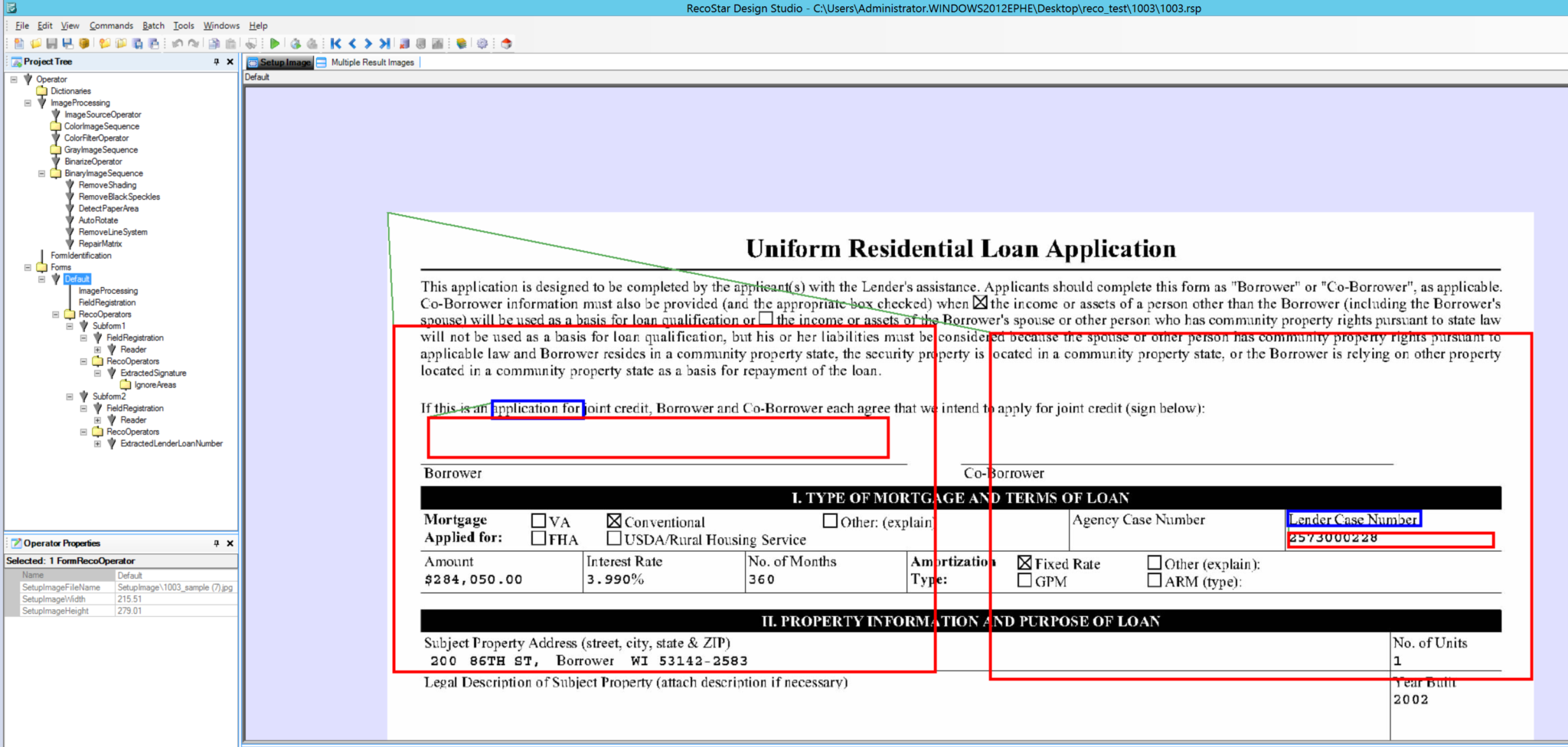 Signature Detection: Signature Extraction with Lender Case Number