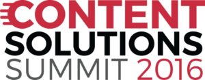 Content Solutions Summit 2016