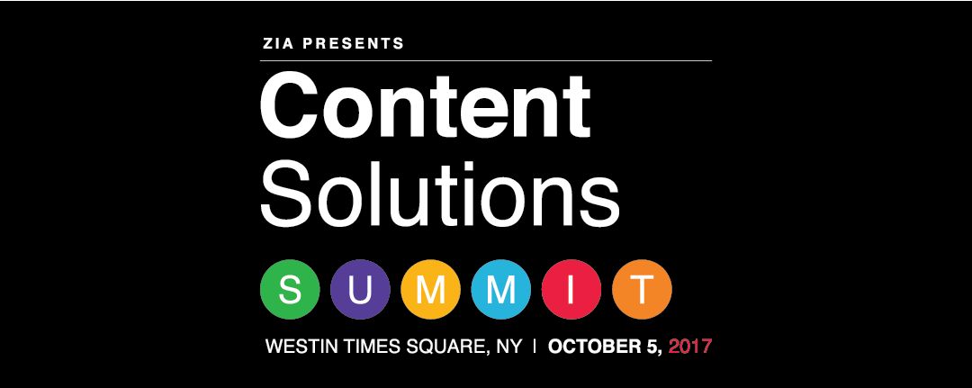 Content Solutions Summit 2017 Recap