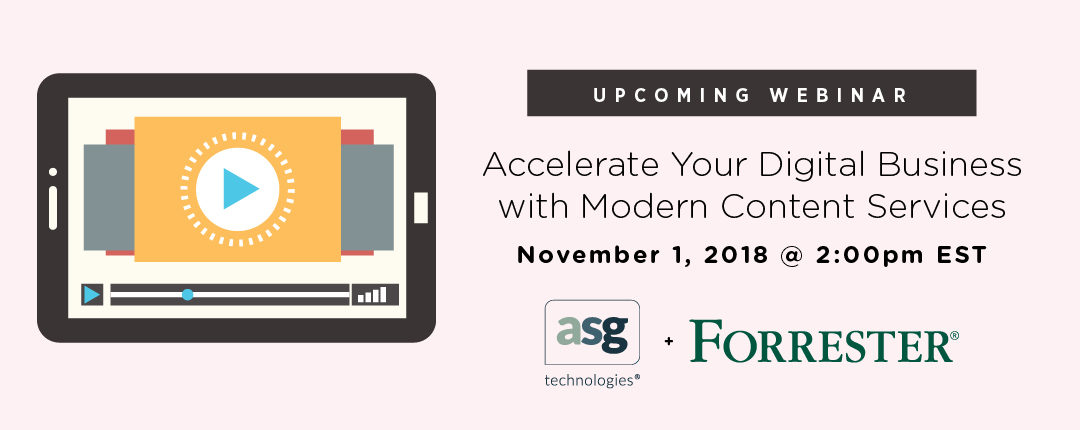 Upcoming Webinar on Modern Content Services