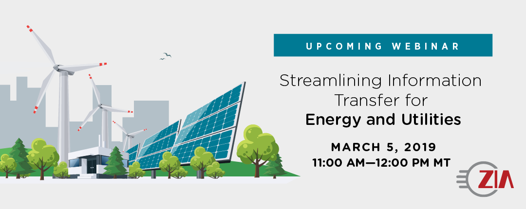 Upcoming Webinar: Streamlining Information Transfer for Energy and Utilities