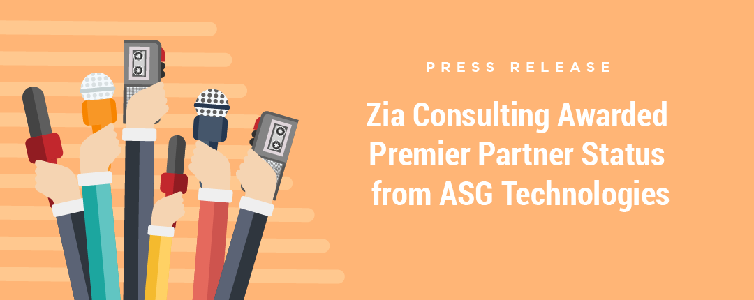 Zia Consulting has Been Awarded ASG Premier Partner Status